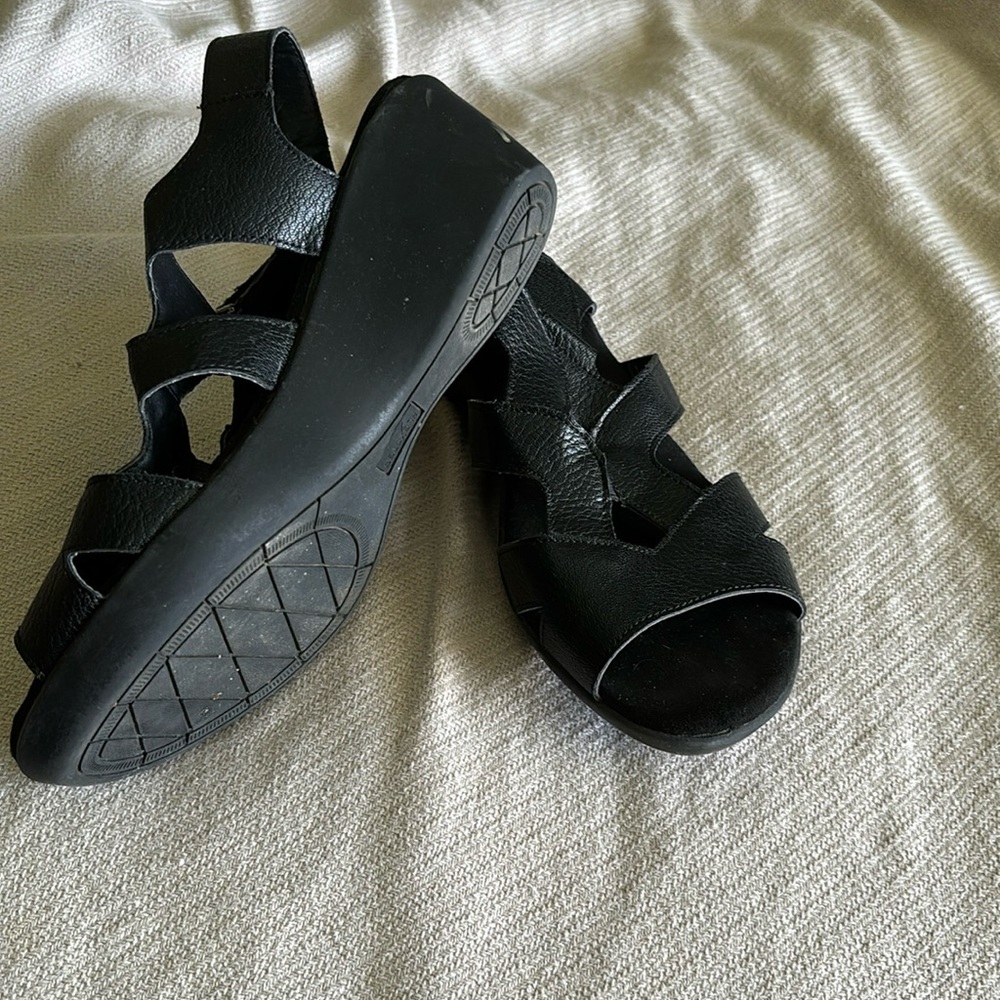 Sandals, Flex Step, sz.  8, black